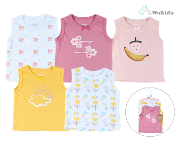 SET CAMISETAS NIÑA WAKIDS